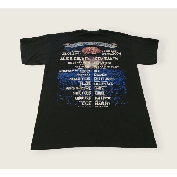 Bang Your Head 2004 Festival T Shirt Large Black Metal Rock Concert Germany - Picture 2 of 8